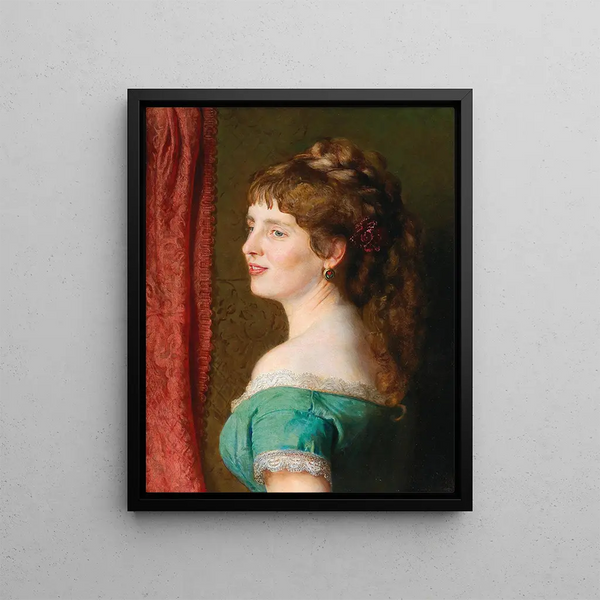 La deuxième épouse de l'artiste, Anna Josefa Theresia Brajer - Johann Baptist Reiter — framed artwork on a wall