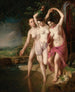 Drie zwemmers - Johann Baptist Reiter — weergave van het kunstwerk