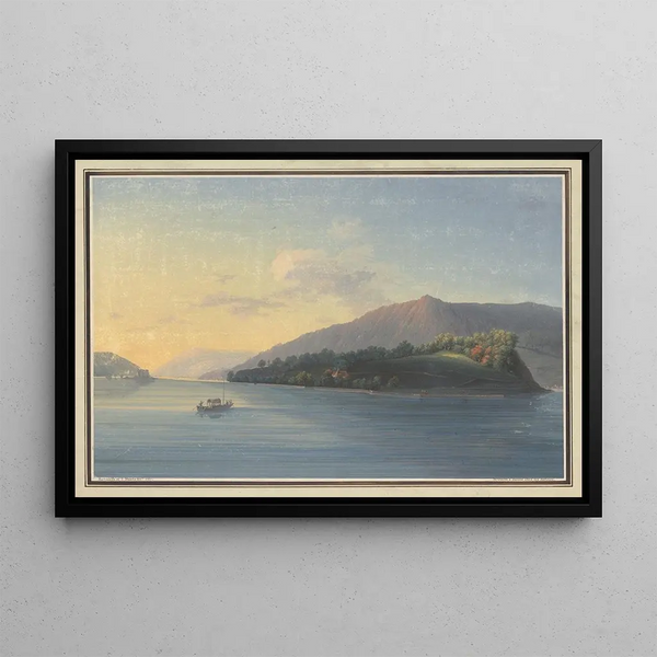 Johann Baptist Stuntz - Vue de lisle St Pierre sur le lac de Bienne.webp
