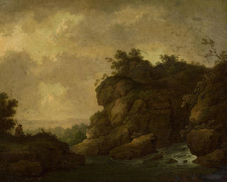 Johann Christoph von Bemmel - Romantic landscape with a shepherd.webp