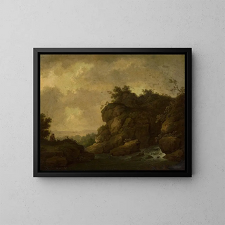 Johann Christoph von Bemmel - Romantic landscape with a shepherd.webp