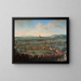 Toegang van keizer François I Étienne en zijn zoon Jozef II in Frankfurt op 29 maart 1764 - Johann Dallinger von Dalling — ingelijst kunstwerk aan de muur