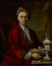 portret van goudsmid Johann Friedrich Baer - Johann Daniel Heimlich — weergave van het kunstwerk