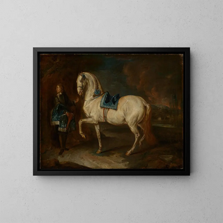 Johann Elias Ridinger - Stallmeister mit Schimmel.webp
