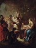 Aanbidding der Wijzen - Johann Evangelist Holzer — weergave van het kunstwerk