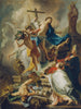 Overwinning van het christendom op het heidendom - Johann Evangelist Holzer — weergave van het kunstwerk