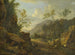 Landschap met rotsen in het avondlicht - Johann Franz Ermels — weergave van het kunstwerk