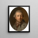 Portrait of the engraver Johann Gotthard Müller - Johann Friedrich August Tischbein — framed artwork on a wall