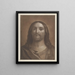 Tête du Christ d'après Reni - Johann Friedrich Bause — ingelijst kunstwerk aan de muur