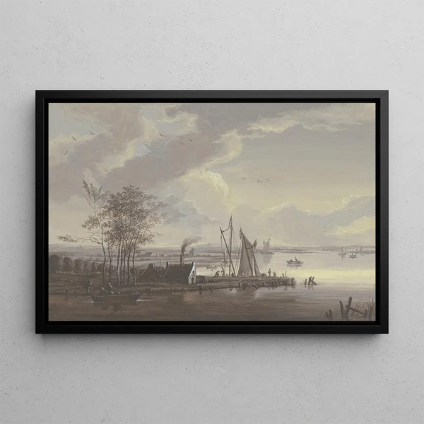 Johann Friedrich Morgenstern - River scenery in the summer.webp