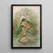 Alcedo ispida - Johann Friedrich Naumann — ingelijst kunstwerk aan de muur