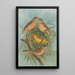 Emberiza hortulana Emberiza luteola Sparrm Emberiza chrysophrys Pall - Johann Friedrich Naumann — ingelijst kunstwerk aan de muur