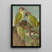 Picus viridis - Johann Friedrich Naumann — ingelijst kunstwerk aan de muur