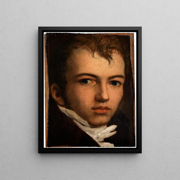 Portrait of the painter Johann Carl Eggers - Johann Friedrich Overbeck — framed artwork on a wall