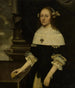 portret van Maria Margareta von Holzhausen - Johann Friedrich Trescher — weergave van het kunstwerk