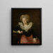 Portret van een vrouw - Johann Georg Edlinger — ingelijst kunstwerk aan de muur