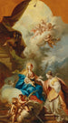 Le Mariage mystique de Sainte Catherine - Johann Georg Grasmair — weergave van het kunstwerk