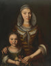 Jonge vrouw en kind - Johann Georg Koch — weergave van het kunstwerk