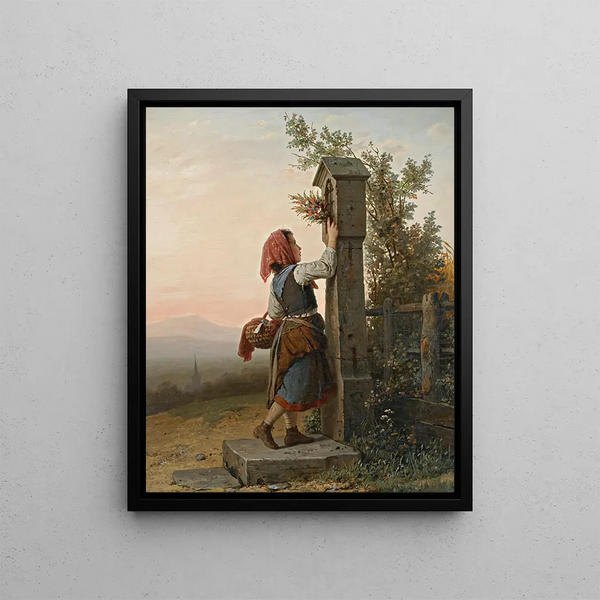 On the way back - Johann Georg Meyer von Bremen — framed artwork on a wall