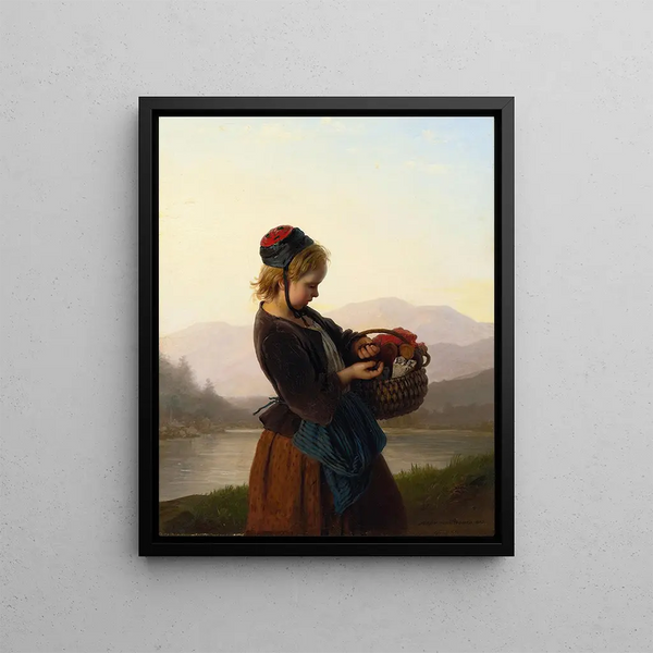 Counting Money - Johann Georg Meyer von Bremen — framed artwork on a wall