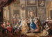 dansscène met paleisinrichting - Johann Georg Platzer — weergave van het kunstwerk