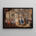 dansscène met paleisinrichting - Johann Georg Platzer — ingelijst kunstwerk aan de muur