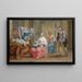 Het verstoorde geliefde paar - Johann Georg Platzer — ingelijst kunstwerk aan de muur