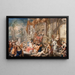 Fonteinscène voor een paleis - Johann Georg Platzer — ingelijst kunstwerk aan de muur