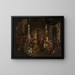 In de atelier van de schilder - Johann Georg Platzer — ingelijst kunstwerk aan de muur
