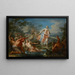 Latone die de Lysiërs in kikkers verandert - Johann Georg Platzer — ingelijst kunstwerk aan de muur