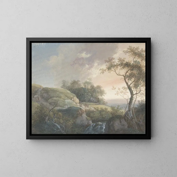 The Morning - Johann Georg Wagner — framed artwork on a wall
