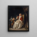L'waarschuwing van moeder - Johann Geyer — ingelijst kunstwerk aan de muur
