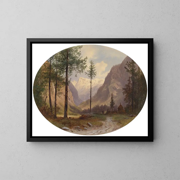 Anlaufthal - Giovanni Battista Varano — framed artwork on a wall