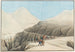 Groot schilderij van de grote route bij de Mont Saint-Gothard in Zwitserland, niet ver van het hospice - Johann Gottfried Jentzsch — weergave van het kunstwerk