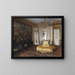 Binnen schilderij - Johann Hamza — ingelijst kunstwerk aan de muur