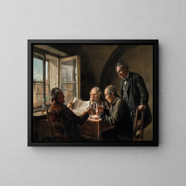 Dernières nouvelles - Johann Hamza — framed artwork on a wall