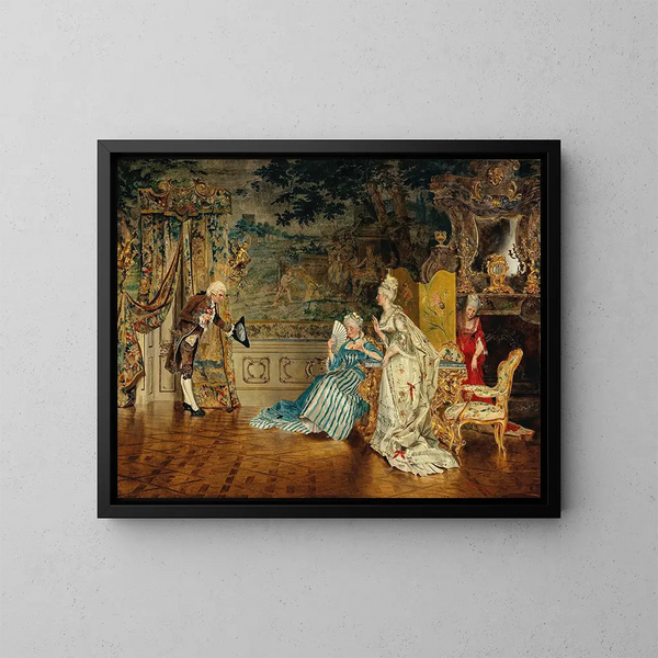 The Knight - Johann Hamza — framed artwork on a wall