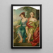 Dubbelportret van twee dames in bergers - Johann Heinrich Keller — ingelijst kunstwerk aan de muur
