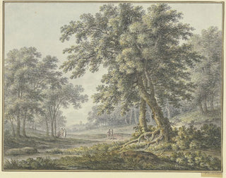 Johann Heinrich Mntz - Waldpartie mit zwei Figurengruppen.webp