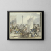 van Bâtisseurs sur la Piazetta à Venise - Johann Heinrich Ramberg — ingelijst kunstwerk aan de muur