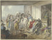 van Café sur la Piazetta à Venise - Johann Heinrich Ramberg — weergave van het kunstwerk