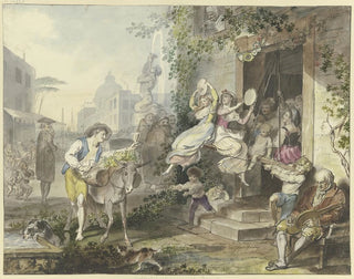 Johann Heinrich Ramberg - Popular amusements in Rome.webp