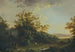 Landschap met vissers, herders en vee - Johann Heinrich West — weergave van het kunstwerk