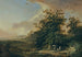 Landschap met reizigers aan een rivieroevers - Johann Heinrich West — weergave van het kunstwerk