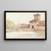 Berne Golatenmattgasstor with the old Brengraben - Johann Jakob Biedermann — framed artwork on a wall