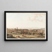 Berne uitzicht op het noordwesten - Johann Jakob Biedermann — ingelijst kunstwerk aan de muur