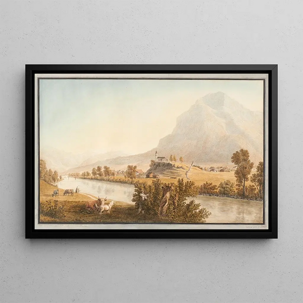 Glaris du Nord - Johann Jakob Biedermann — ingelijst kunstwerk aan de muur