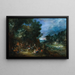 The Fire - Johann Jakob Hartmann — framed artwork on a wall