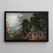 Landscape with Festival - Johann Jakob Hartmann — framed artwork on a wall