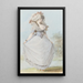 Dame noble en costume rococo - Johann Jakob Lutz — ingelijst kunstwerk aan de muur